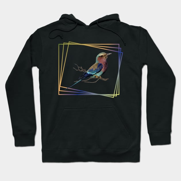 Lilac-breasted-Roller - Bird in Africa Hoodie by T-SHIRTS UND MEHR